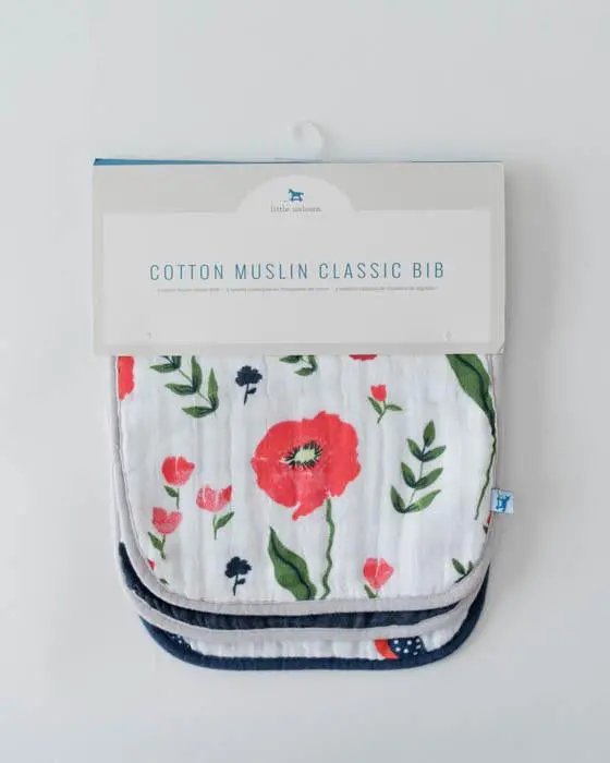 Cotton Muslin Classic Bibs - 3 Pack 15