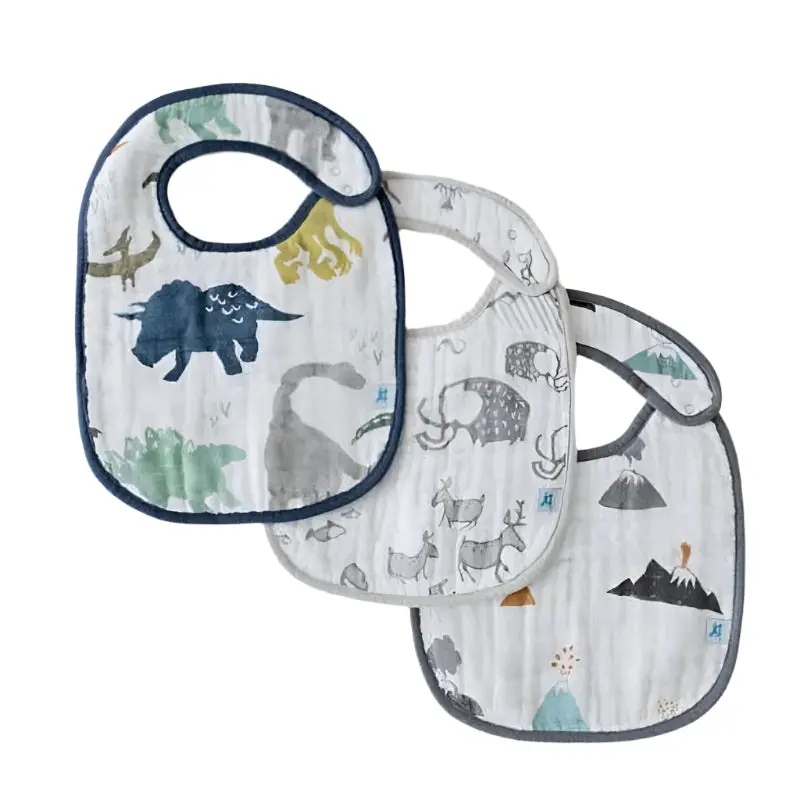 Cotton Muslin Classic Bibs - 3 Pack 9