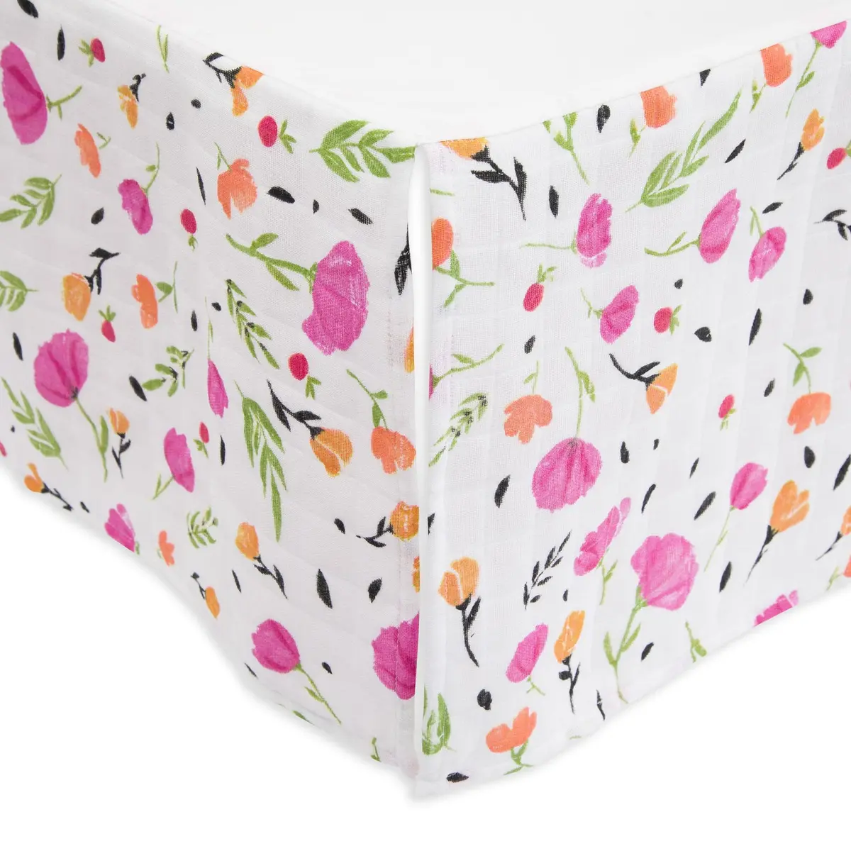 Cotton Muslin Crib Skirt 1