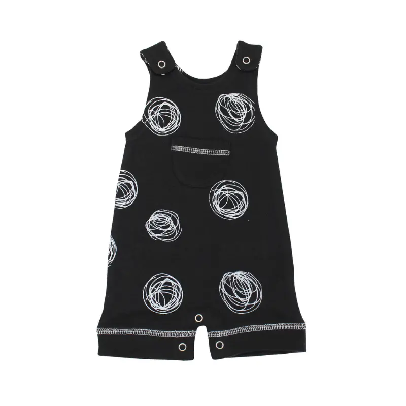 Organic Sleeveless Romper - Spheres 1