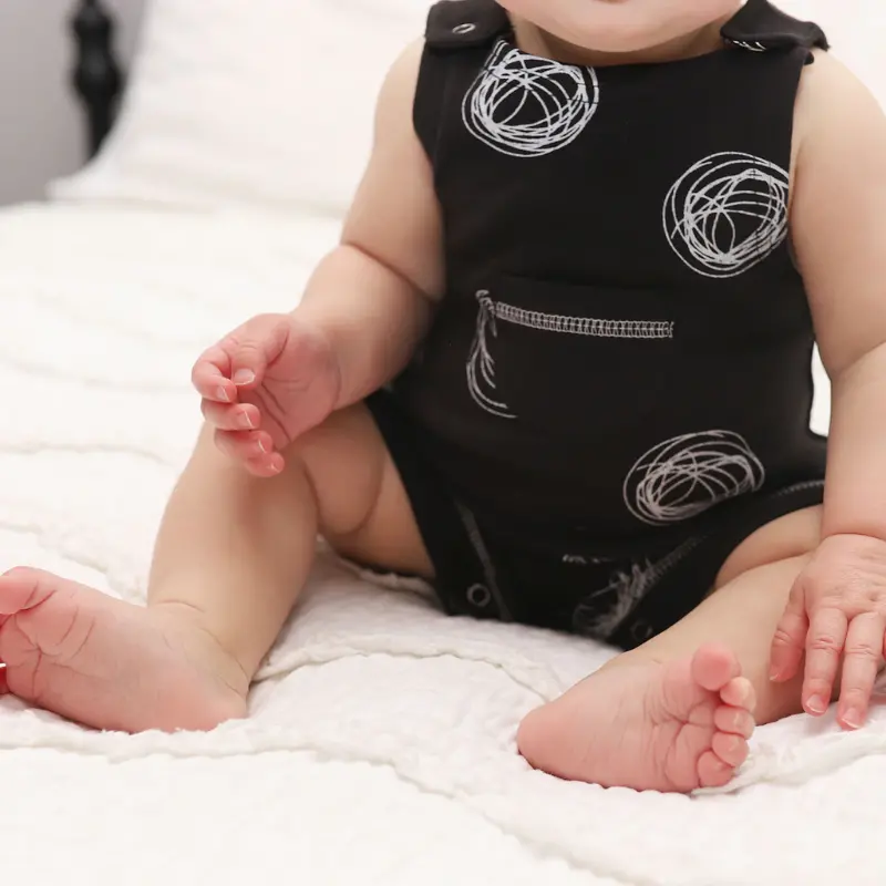Organic Sleeveless Romper - Spheres 2