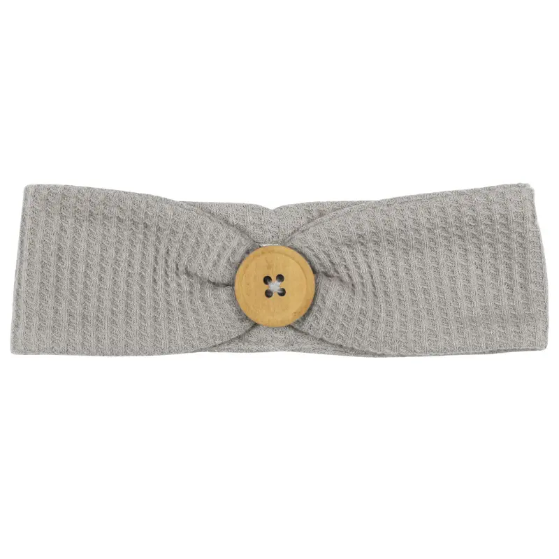 Pique Button Headband - 0-12 Months 1