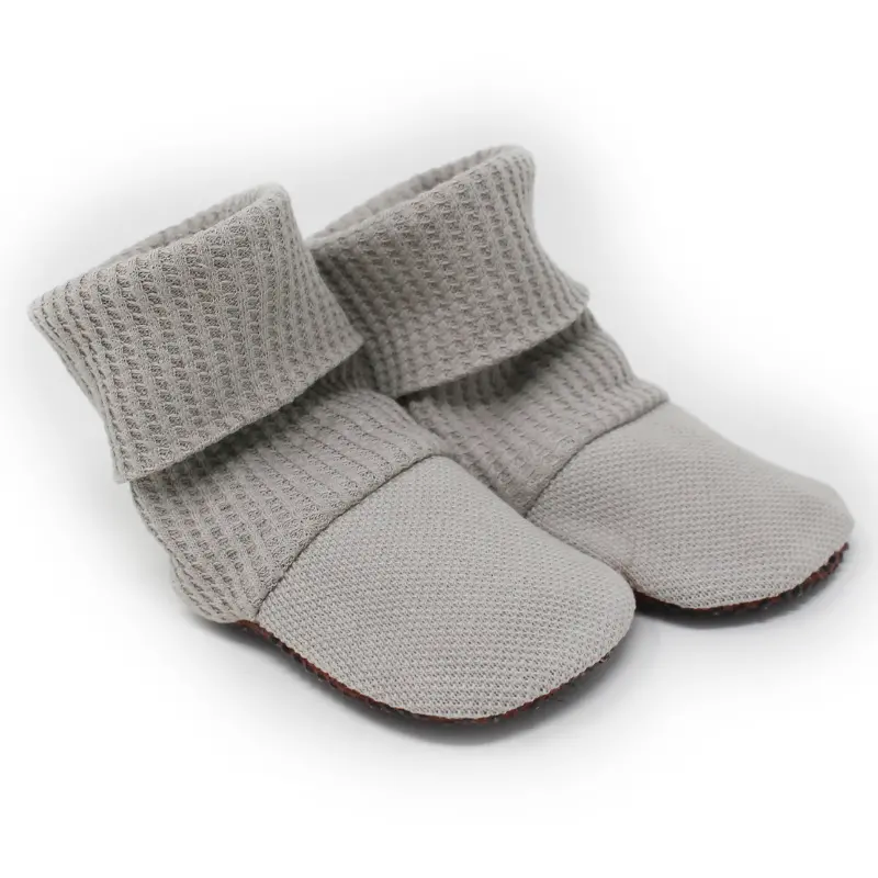 Organic Pique Baby Booties 1