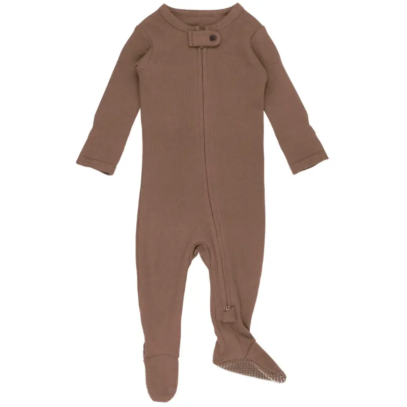 Organic Thermal 2-Way Zipper Footie 1