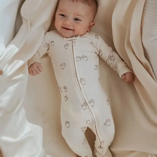 Organic Zipper Footed Sleeper - Patterns 6