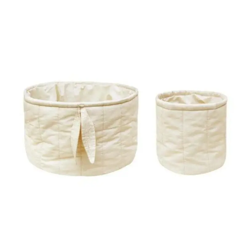 Set Of 2 Quilted Baskets 1