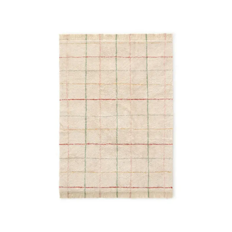 Washable Rug Coloured Lines 1