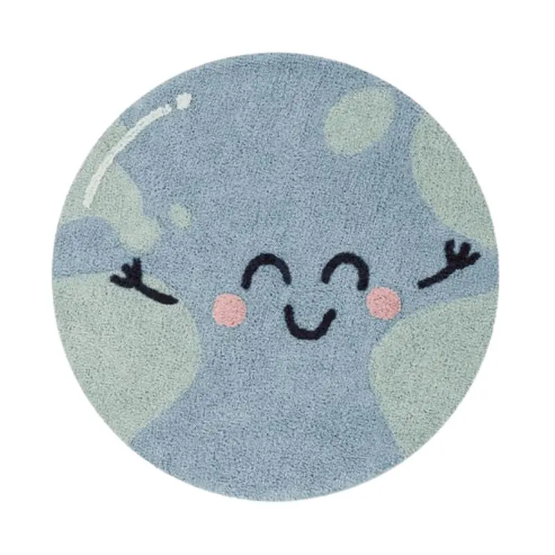 Big Big World - Washable Round Rug 1