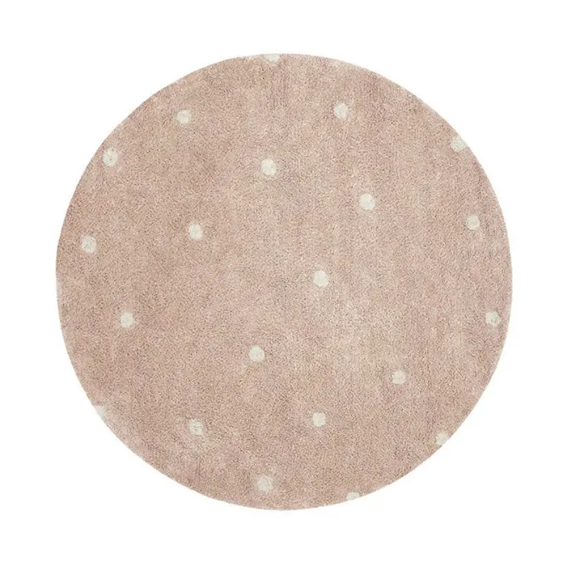 Washable Round Dot Rug 3