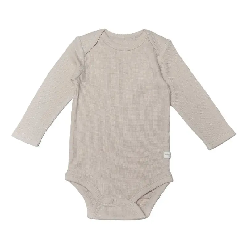 Waffle Long Sleeve Bodysuits 1