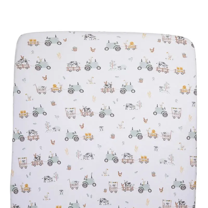 Cotton Jersey Fitted Crib Sheets 1