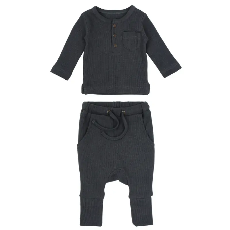 Organic Thermal Henley & Jogger Set 1