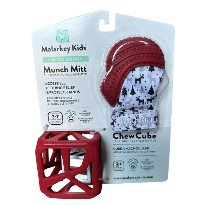 Munch Mitt And Chew Cube Duo - Holiday Pack 1