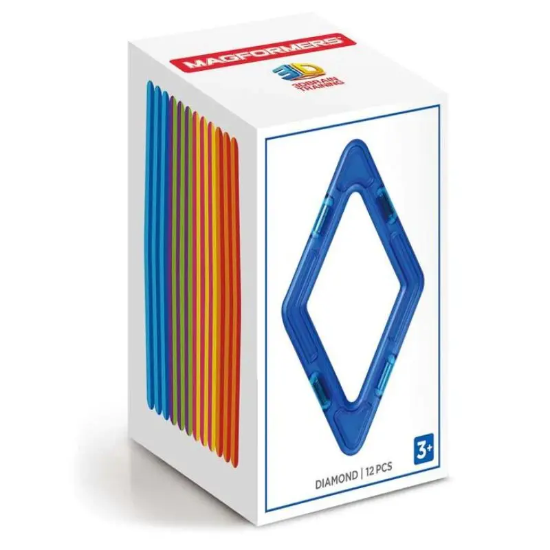 Rainbow Magnetic Shapes - 12 Pieces 1