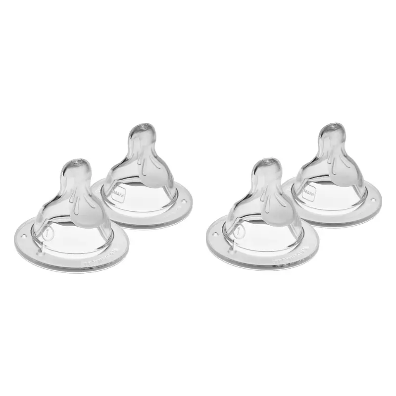 Silicone Bottle Nipples - 4 Pack 1