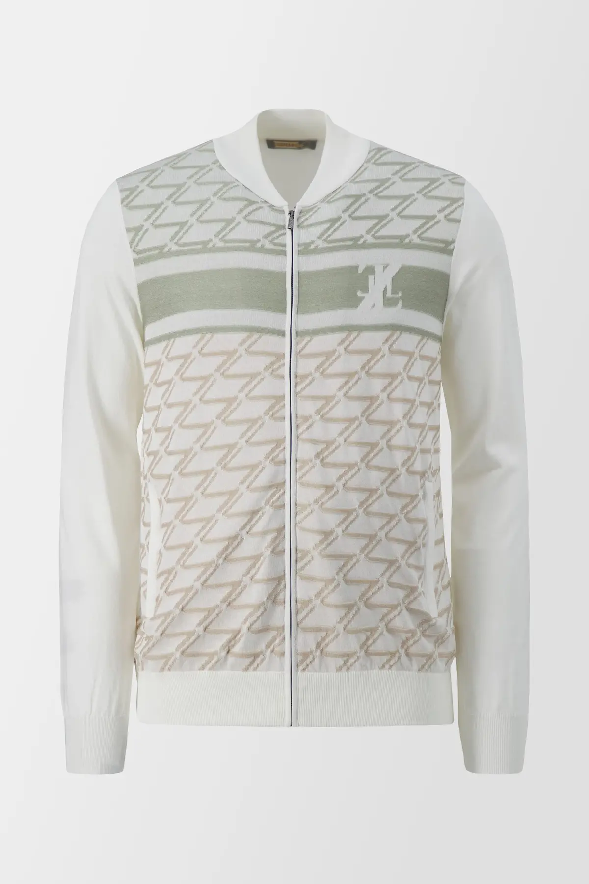 Zilli White Zip Sweater 1