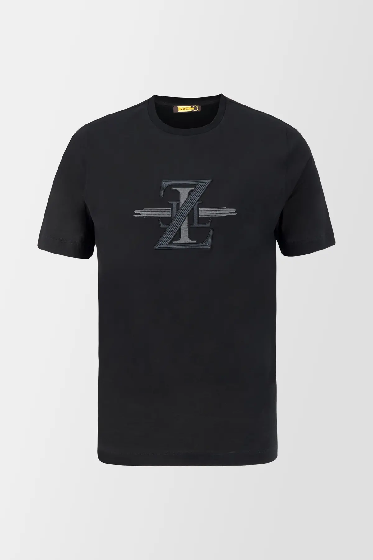 Zilli Black Broderie Pleine T-Shirt 1