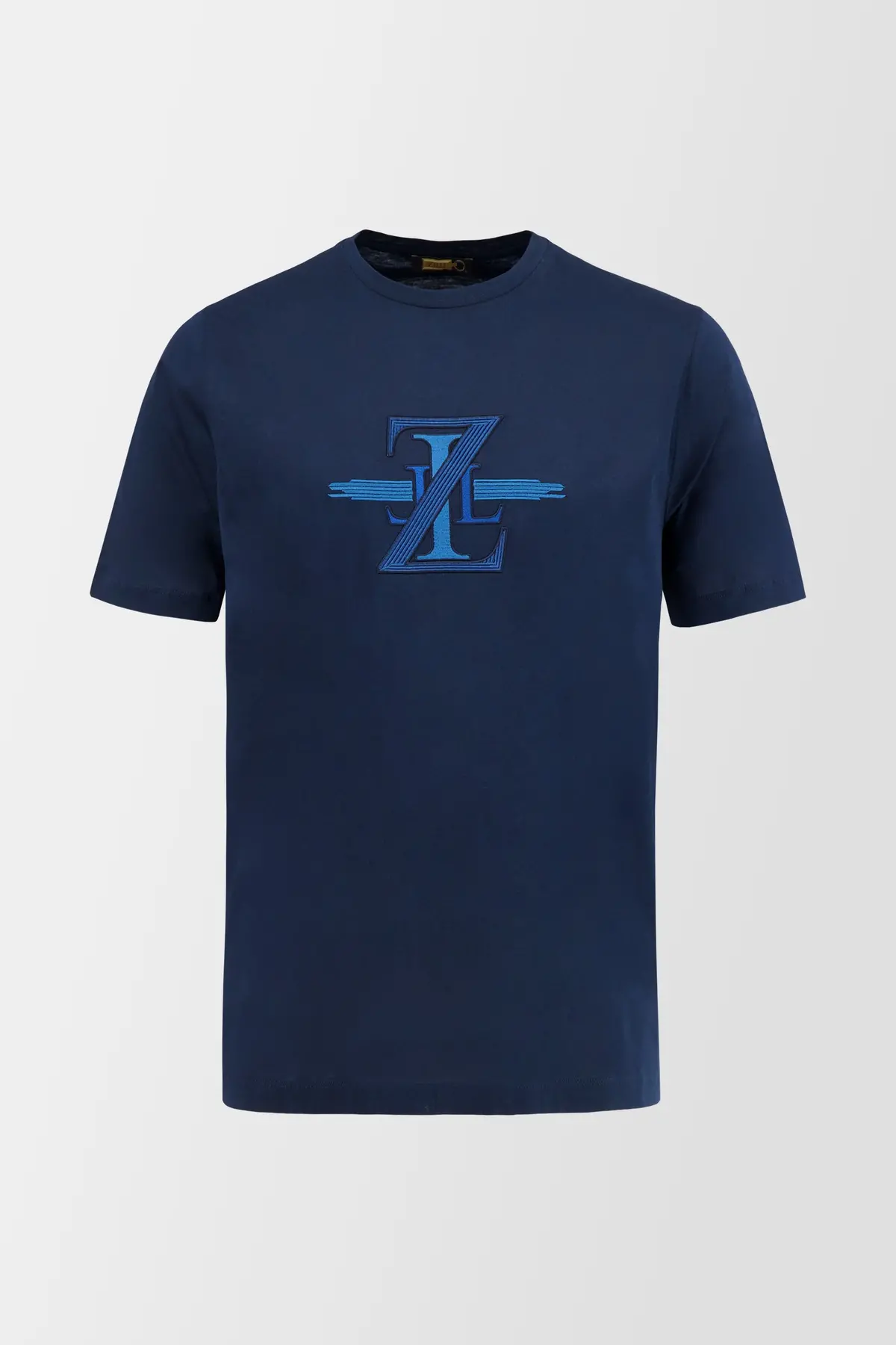 Zilli Navy Broderie Pleine T-Shirt 1