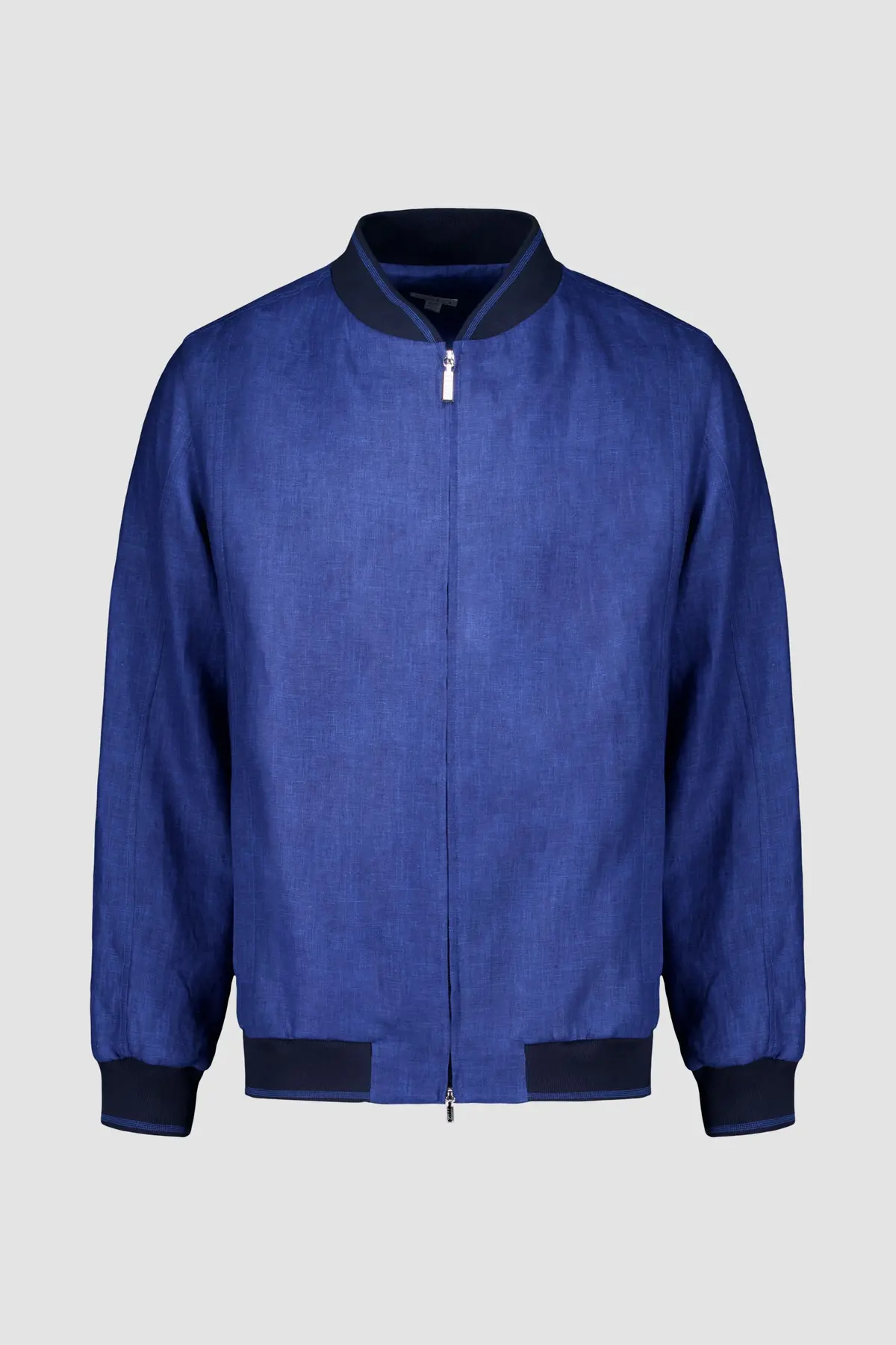 Zilli Blue Linen Overshirt 1