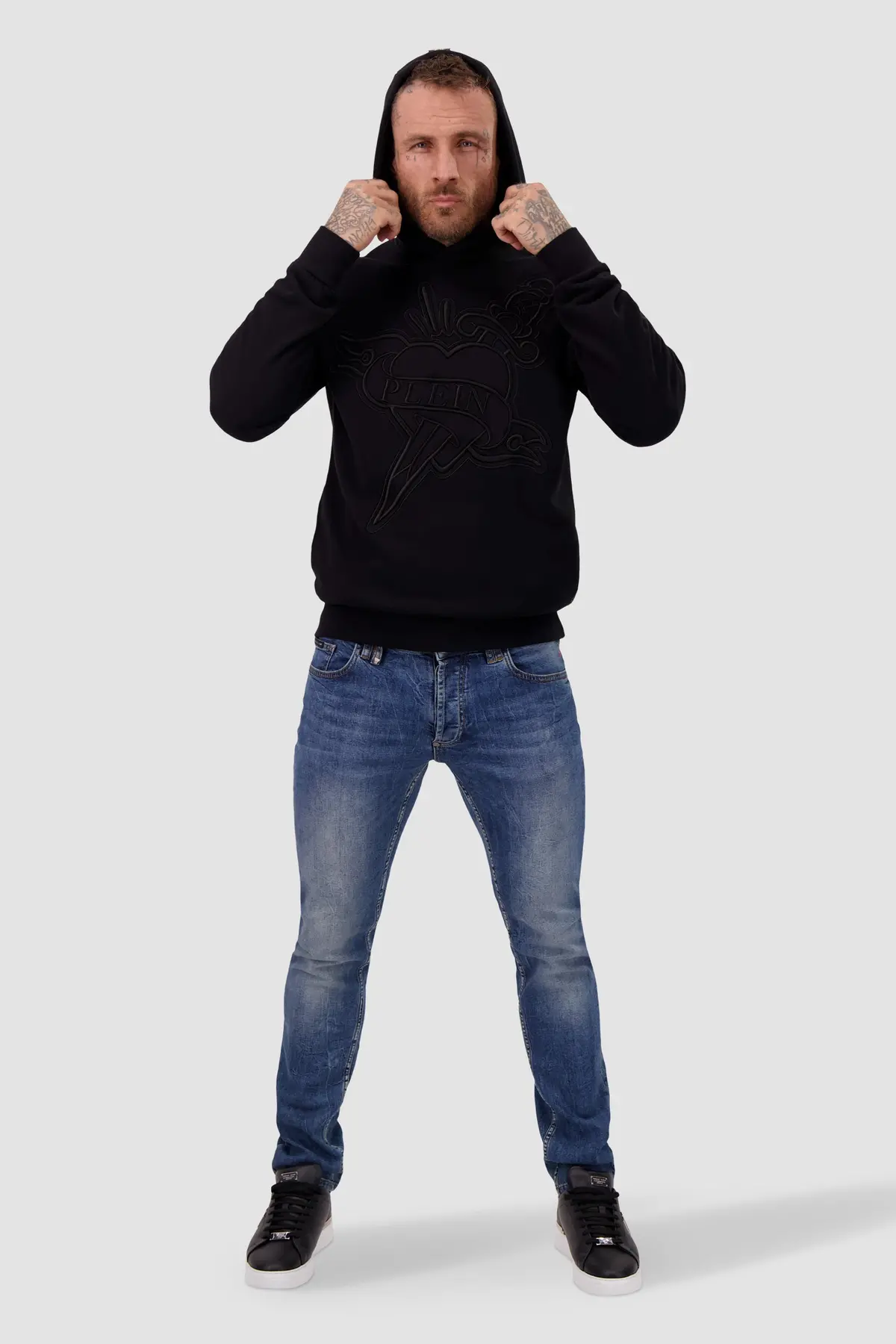 Philipp Plein Black Love Hoodie 2