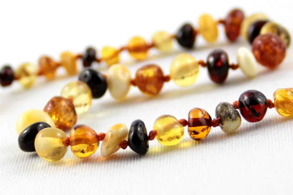Baltic Amber Teething Necklace - 11 Inch 2
