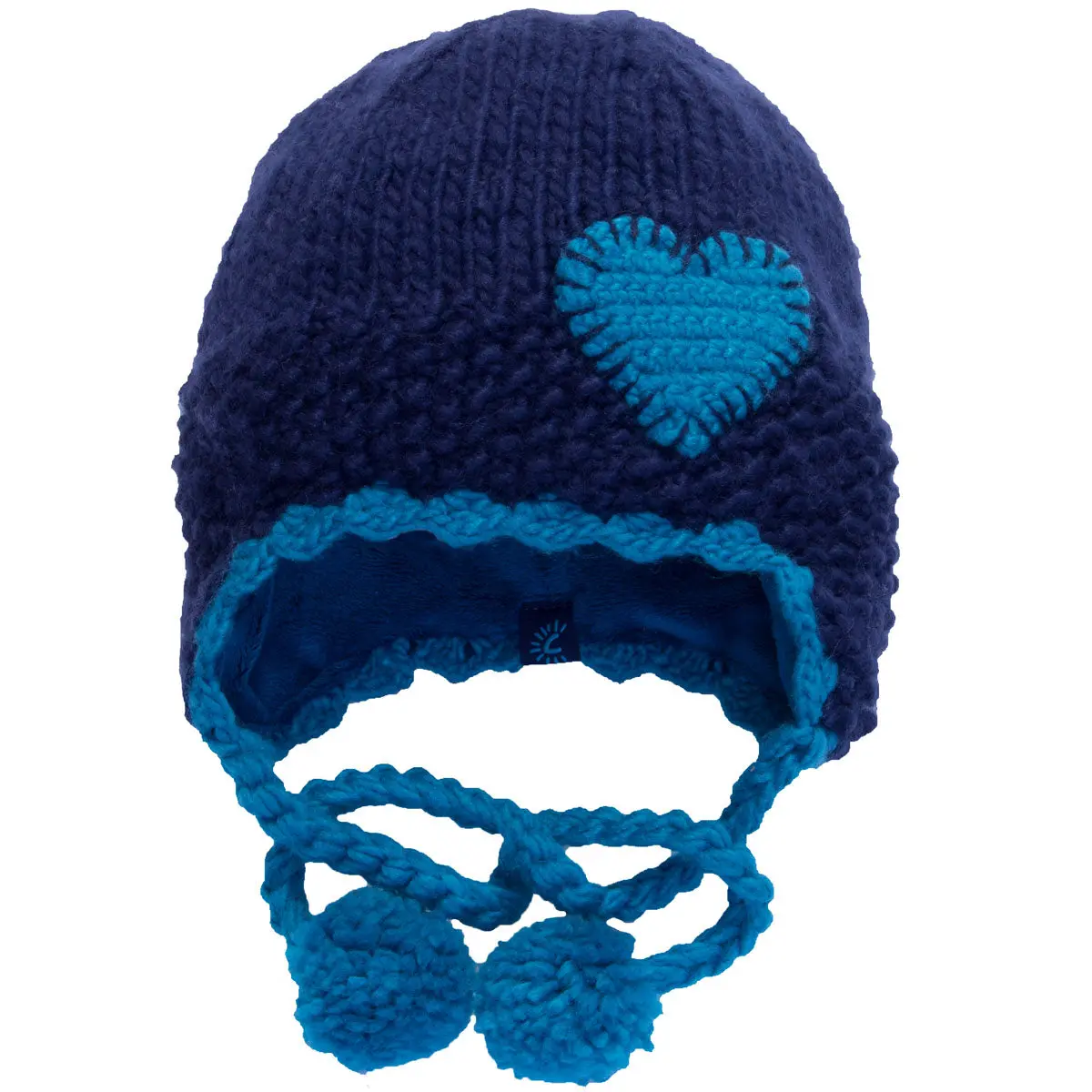 Heart Ski Hat - Navy 1