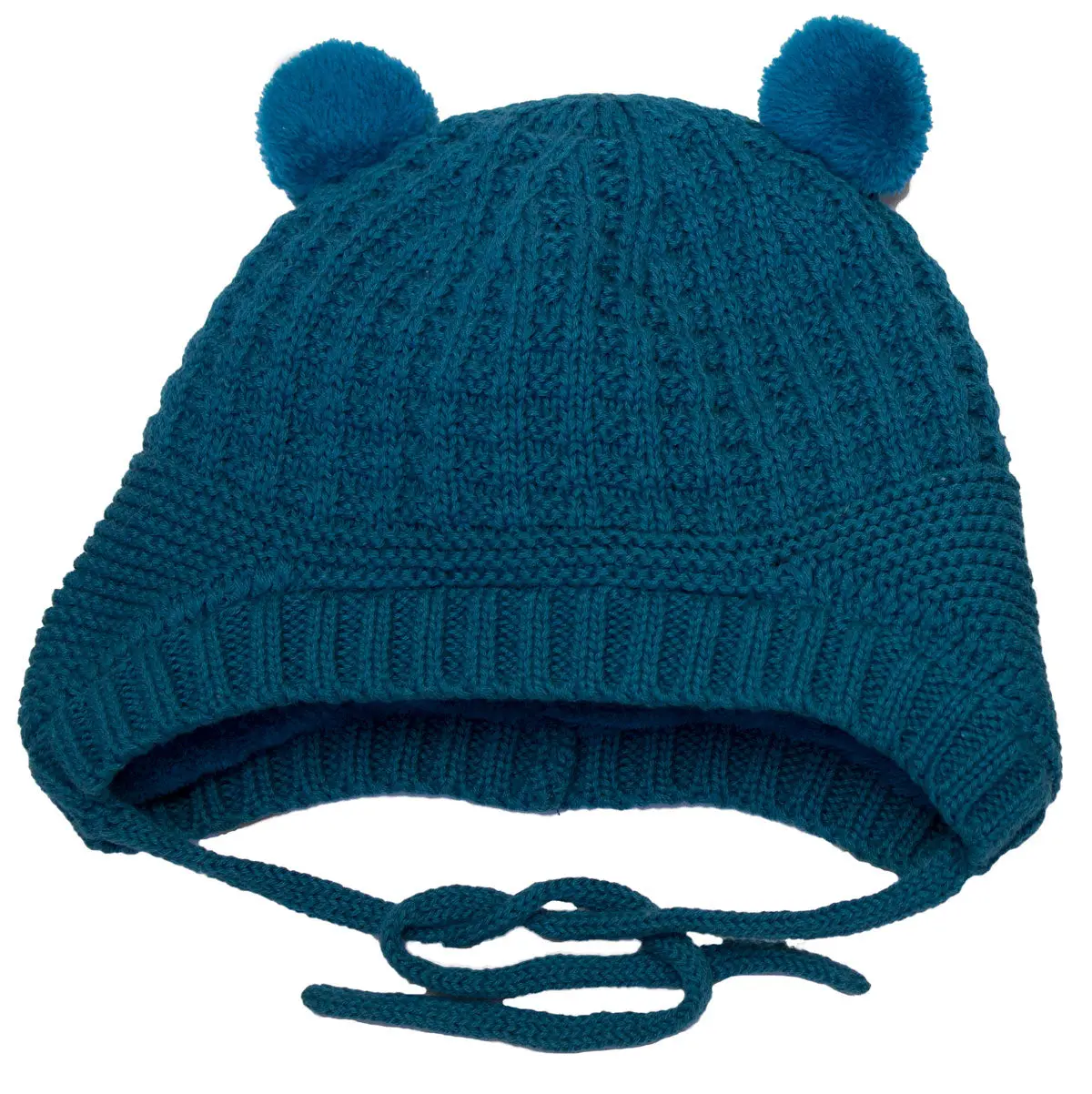 Knit Bear Hat - Lagoon 1