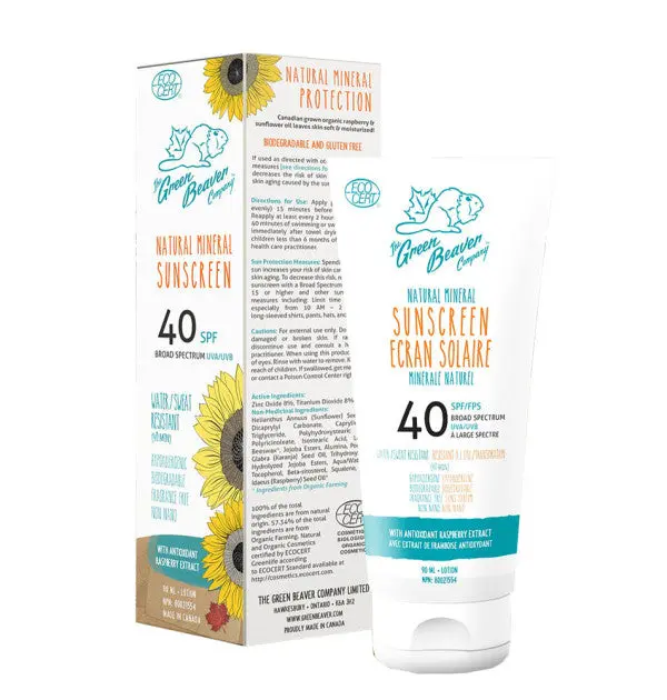 Organic Spf 40 Adult Sunscreen 1