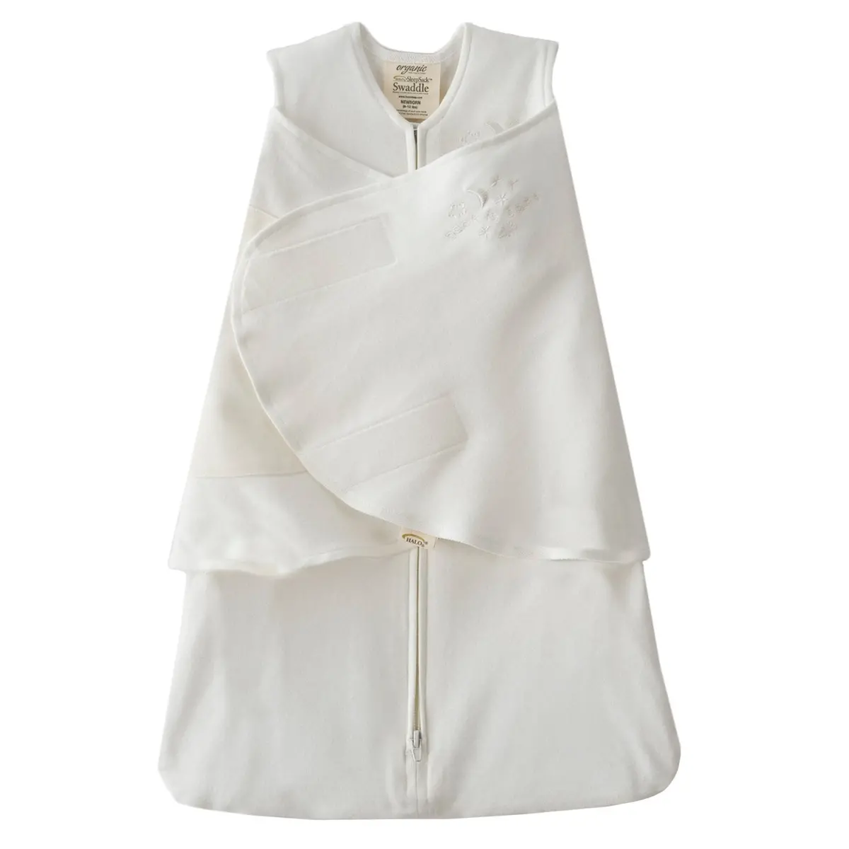 Sleepsack Swaddle 100% Organic Cotton Cream 0-3M 1.5 Tog 1