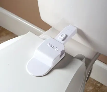 Adhesive Toilet Lock 1