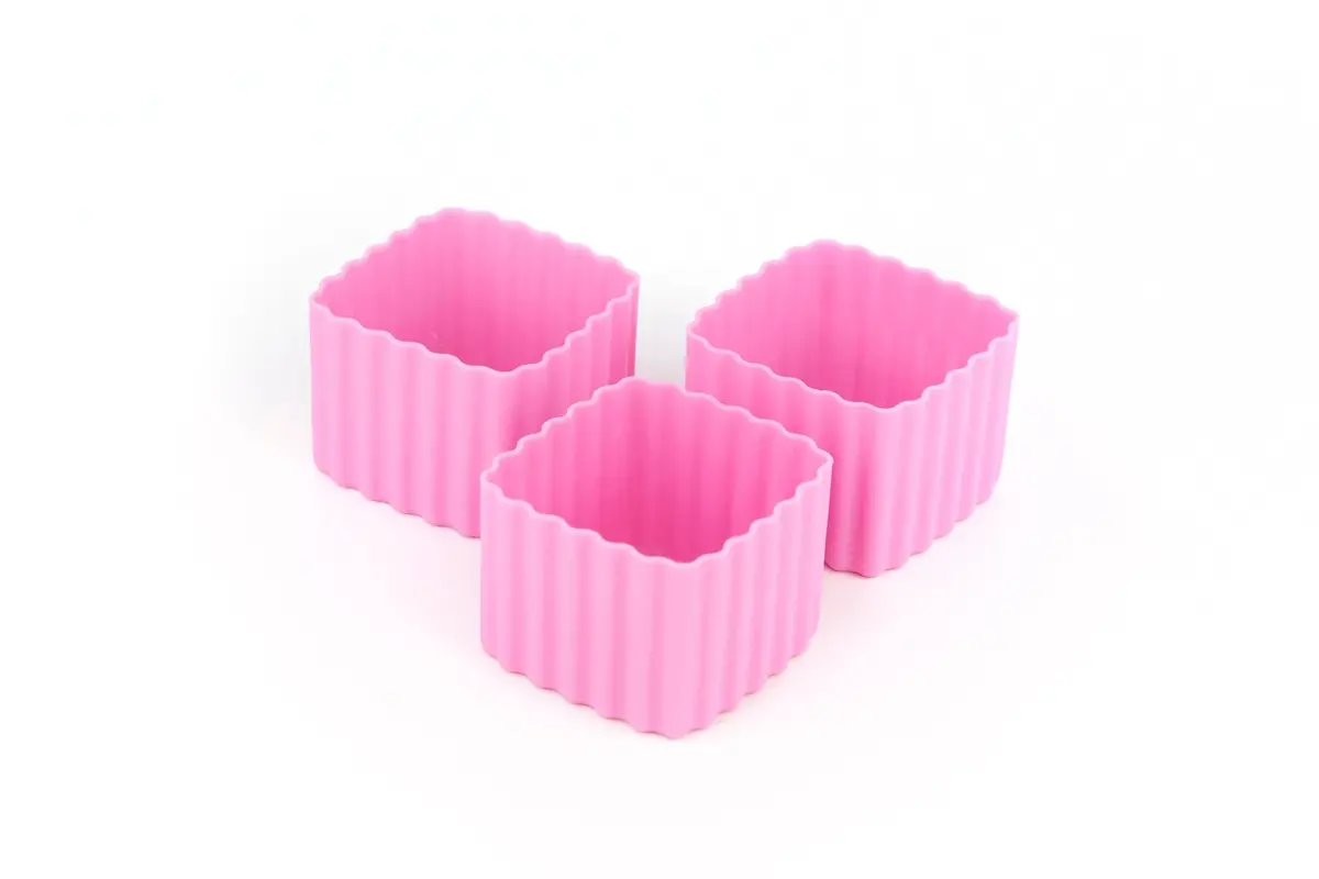 Bento Cups Square - Pink 1