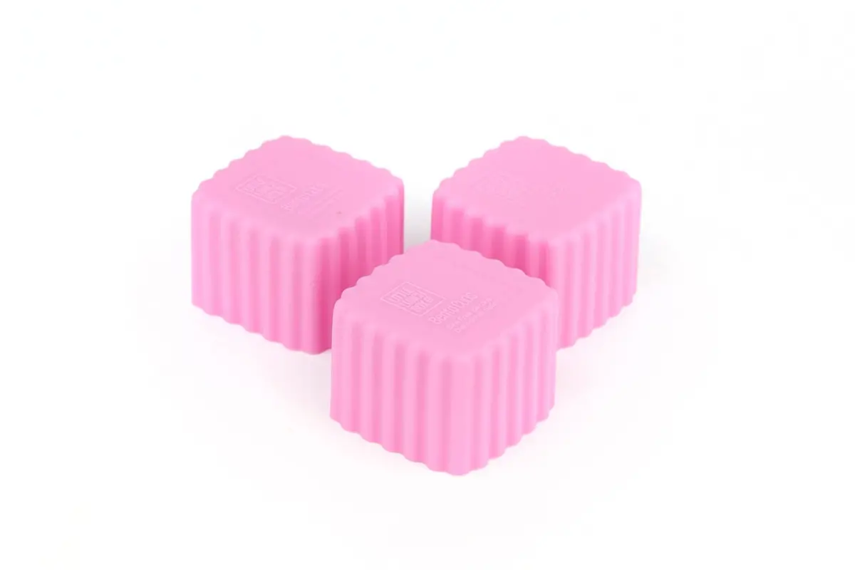 Bento Cups Square - Pink 2