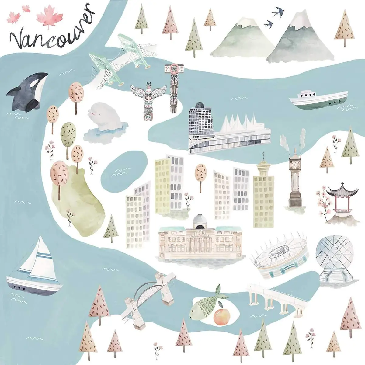 Luxe Muslin Quilt - World Cities 1