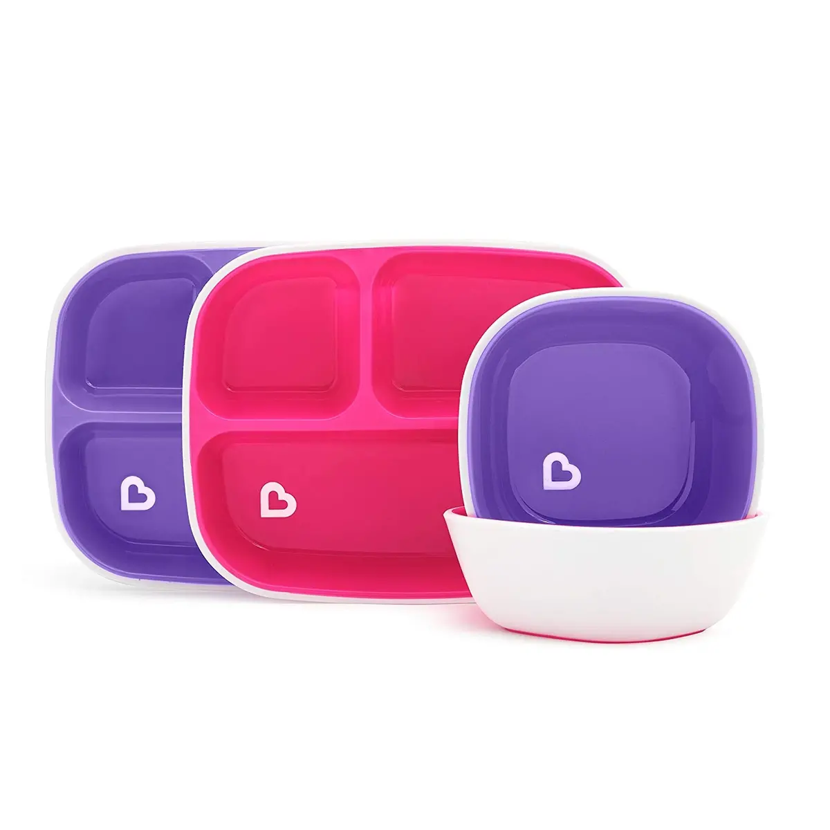 Splash Dining Set - Pink/Purple - 4Pk 1