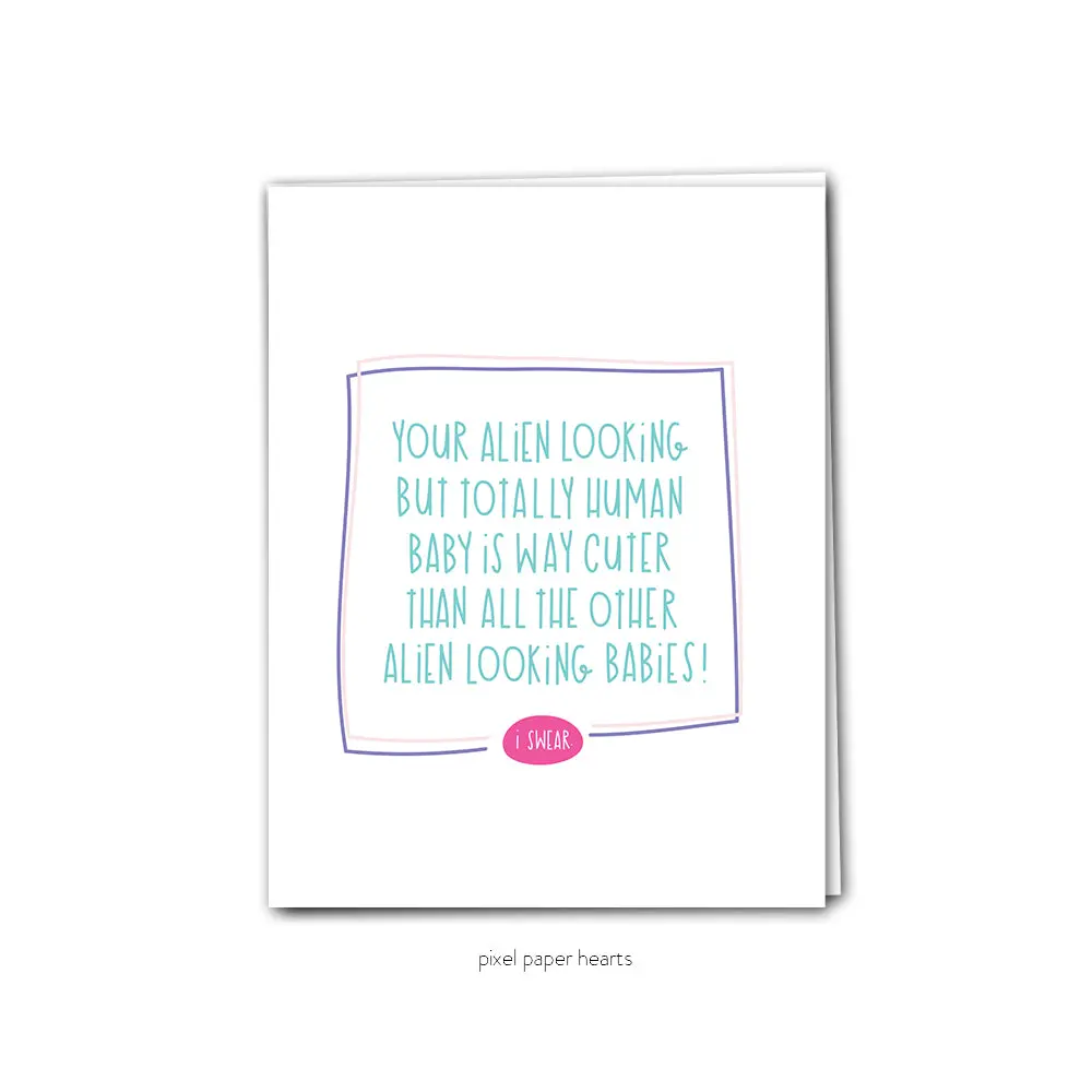 Card - Alien Baby 1