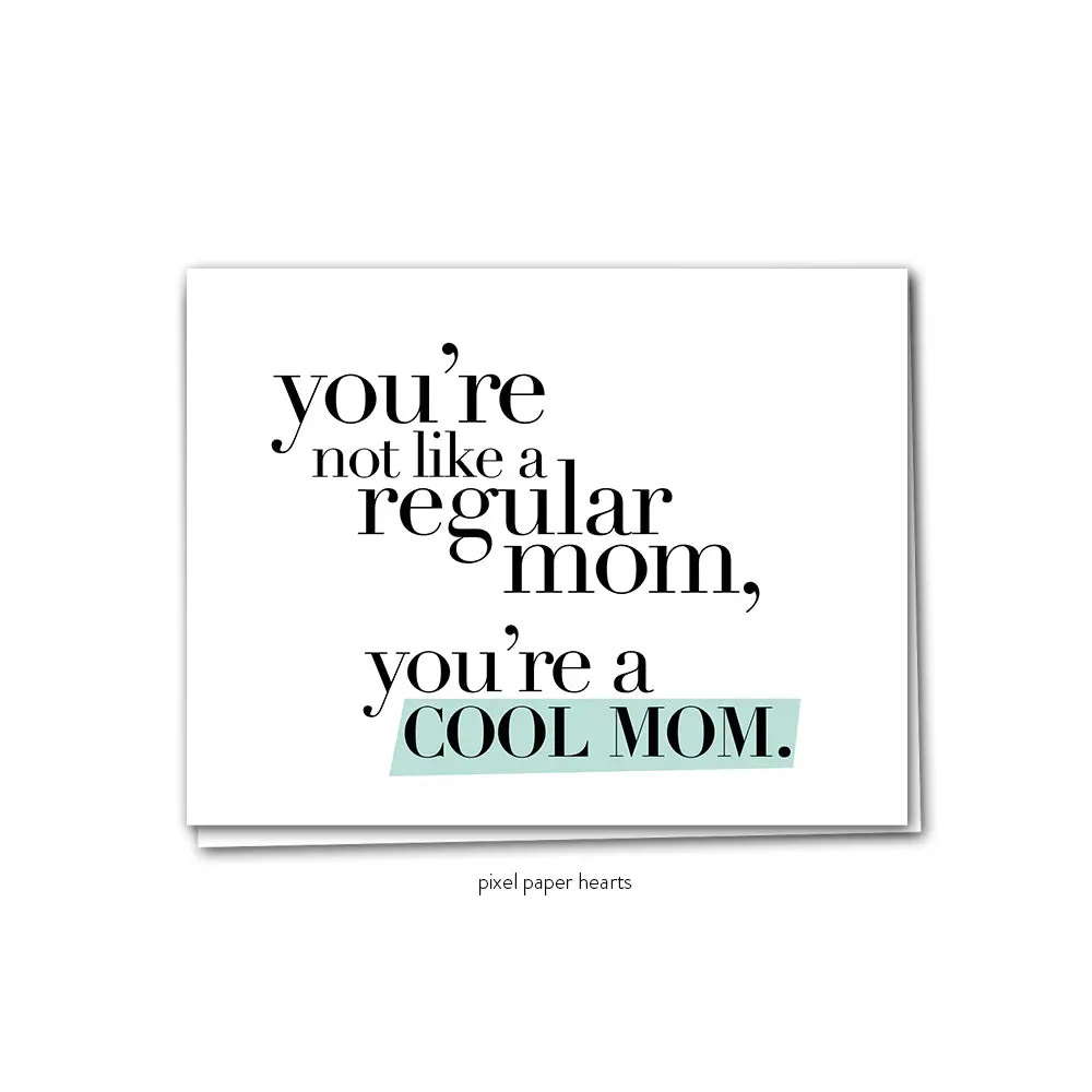 Card - Cool Mom 1