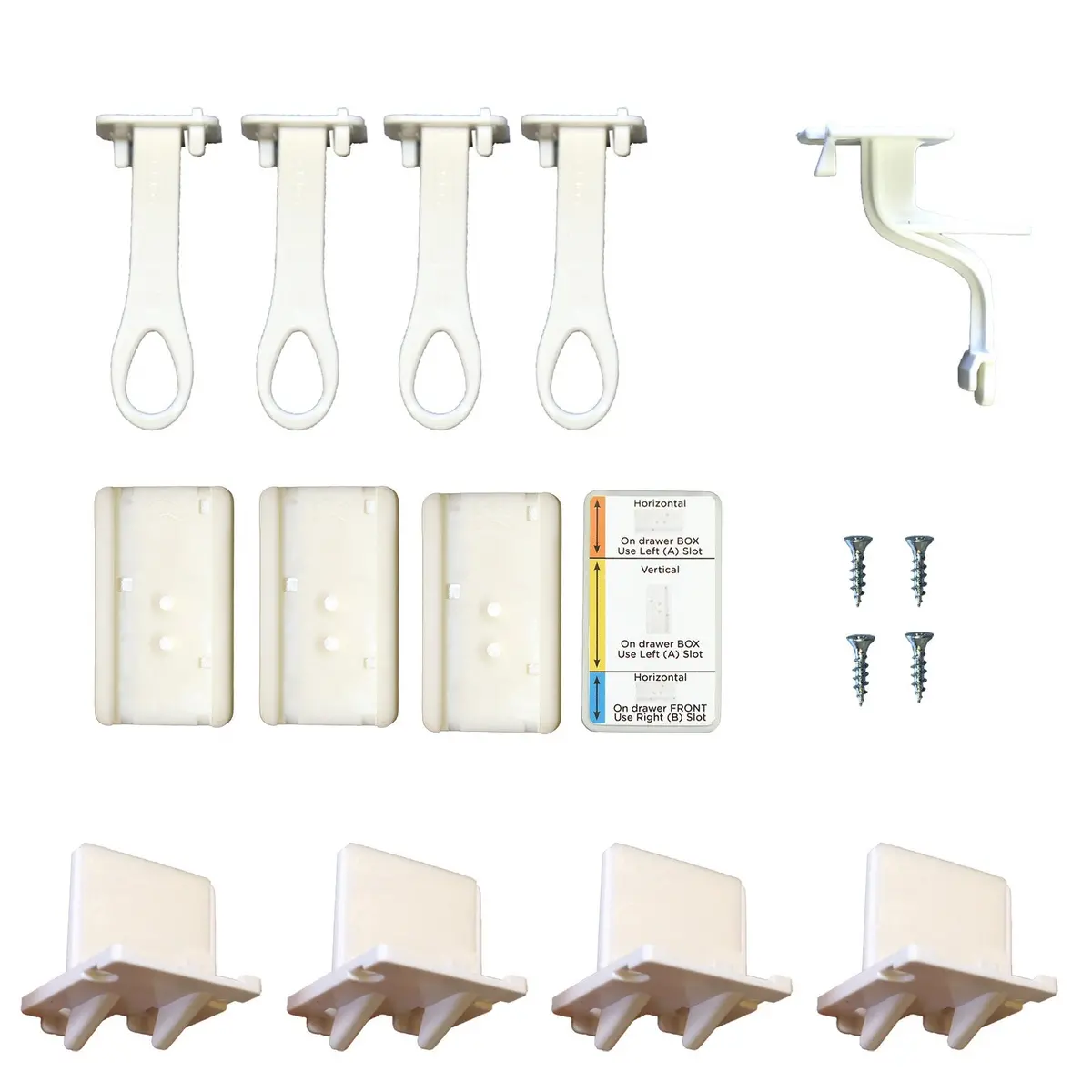 Adhesive Top Drawer Latch - 4 Pack 1
