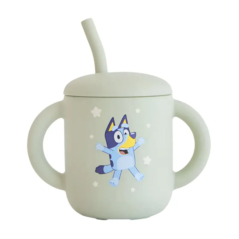 Bluey Silicone Training Cup + Straw 2