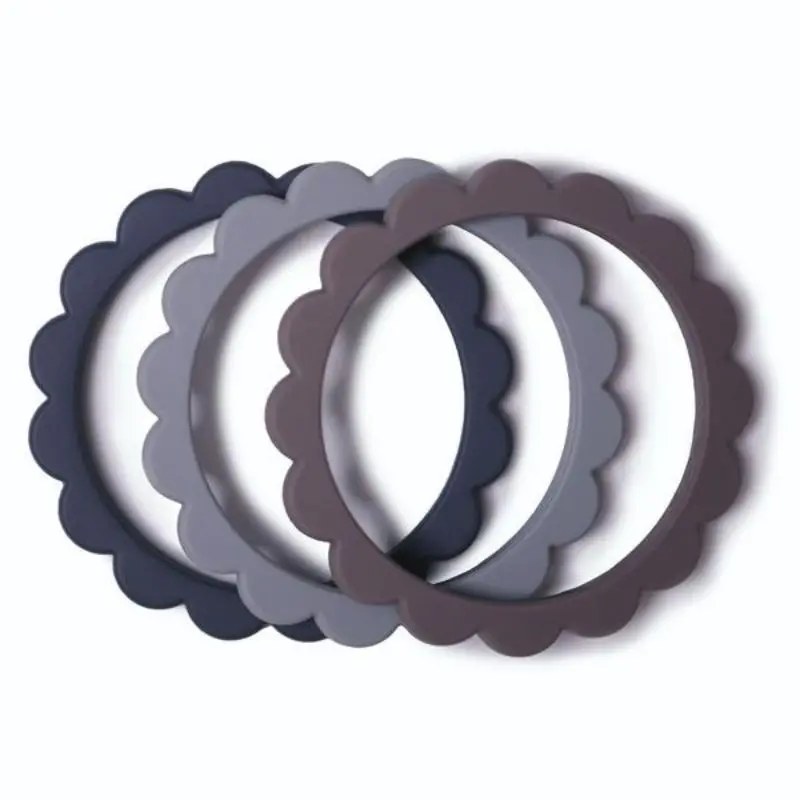 Flower Teething Bracelet - 3 Pack 1