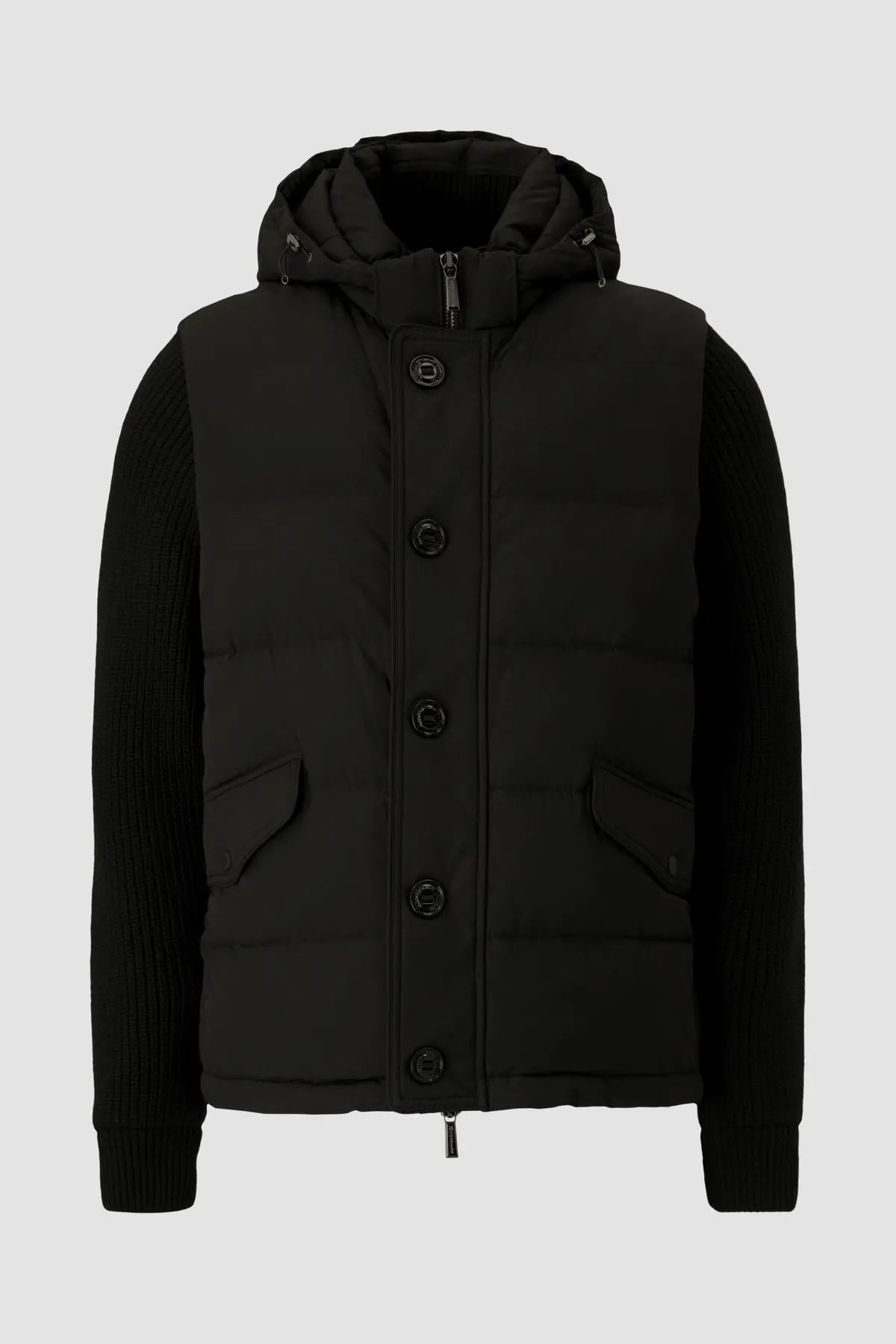 Moorer Black/Nero Detachable Sleeve Foscolo-Knm Jacket 1