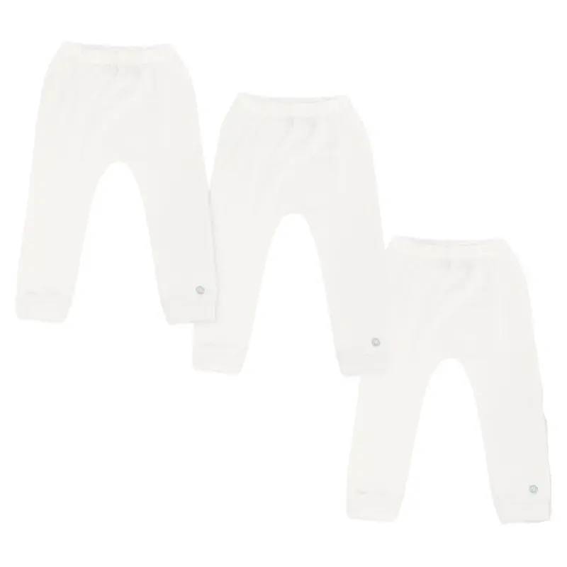 Basics Organic Cotton Ribbed Harem Leggings - 3 Pack 1