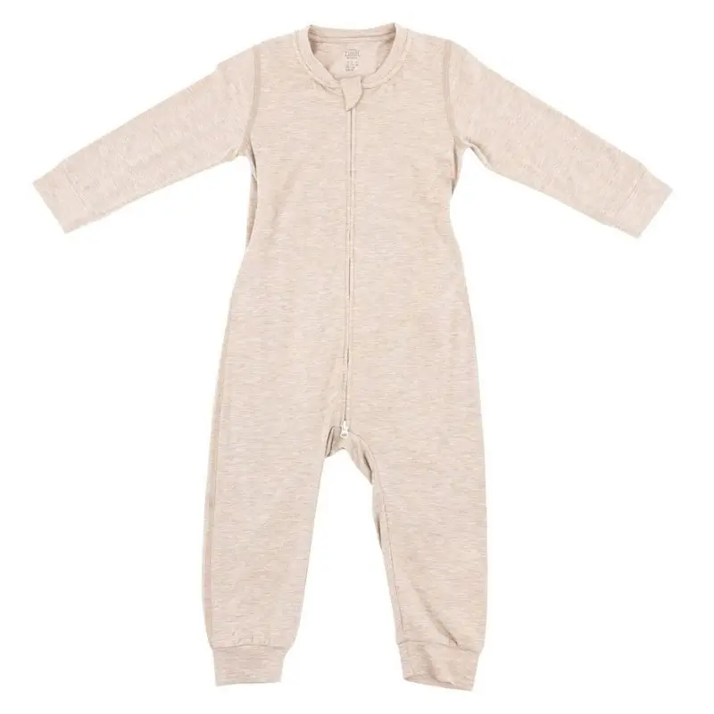 Bamboo Cotton Long Sleeve Drop Bottom Romper 3
