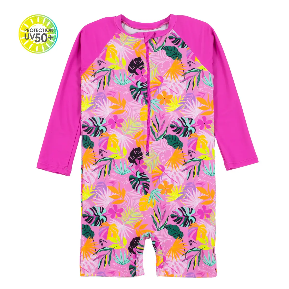 One-Piece Long Sleeve Rashguard Swimsuit 1
