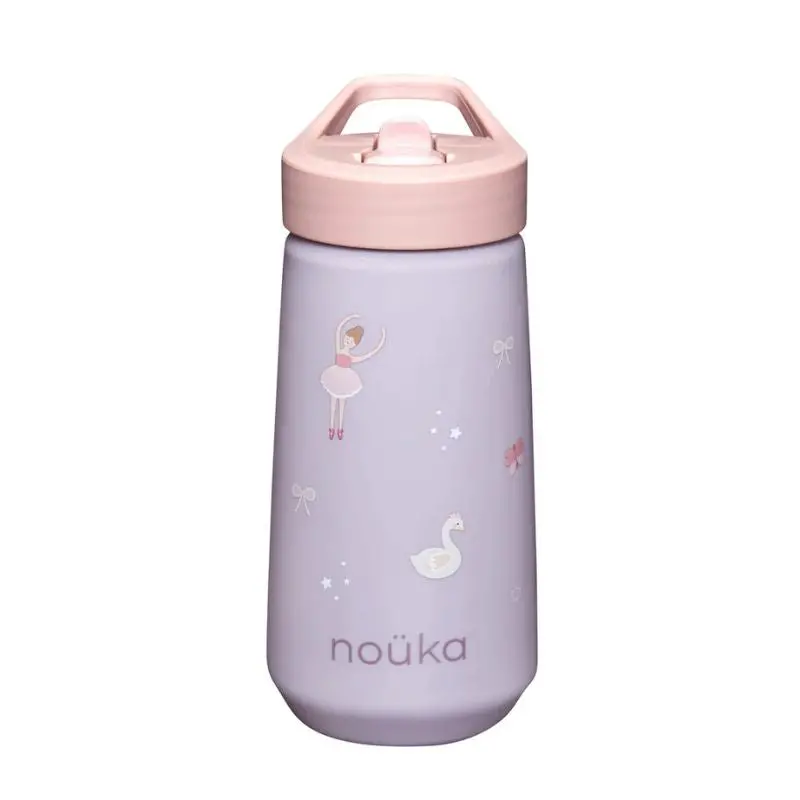Flip-Top Straw Drinking Bottle - 14 Oz 1