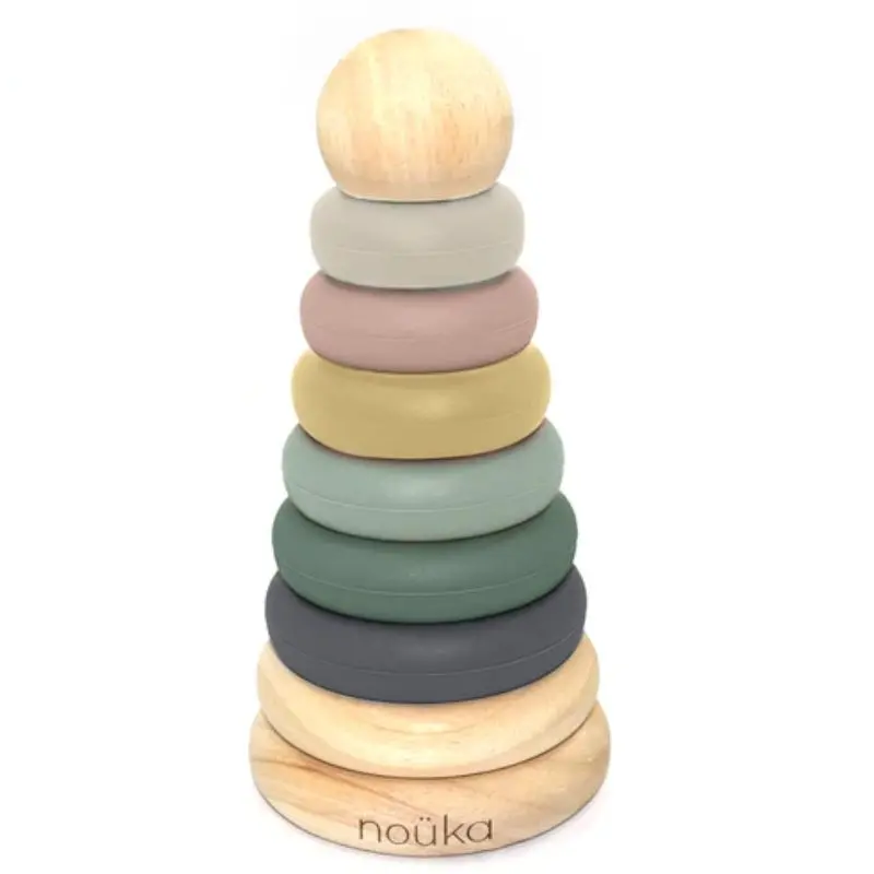 Wood & Silicone Stacker 1
