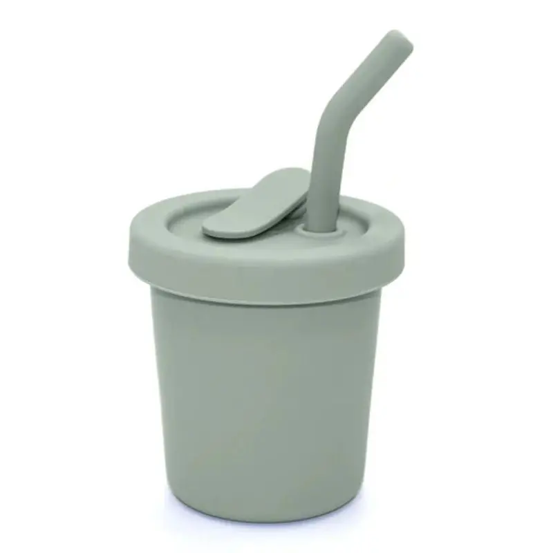 Silicone Straw Cup - 6 Oz 1