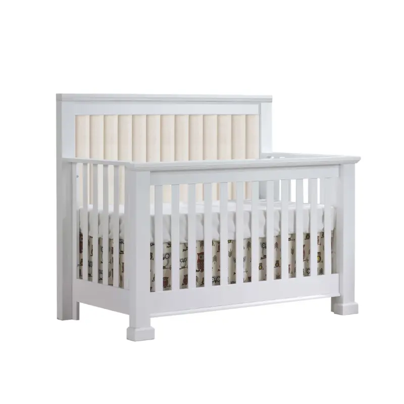 Taylor 5-In-1 Convertible Crib With Fabric Panel 1