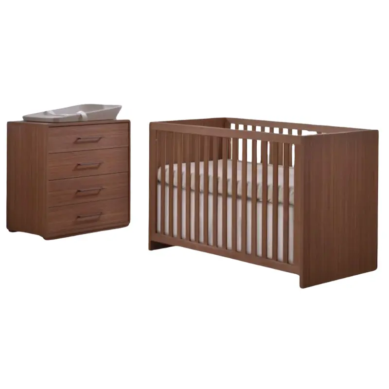 Contempo Island Convertible Crib + 4-Drawer Dresser Combo 3