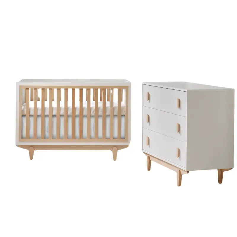 Tate Convertible Crib & 3-Drawer Dresser Combo 2