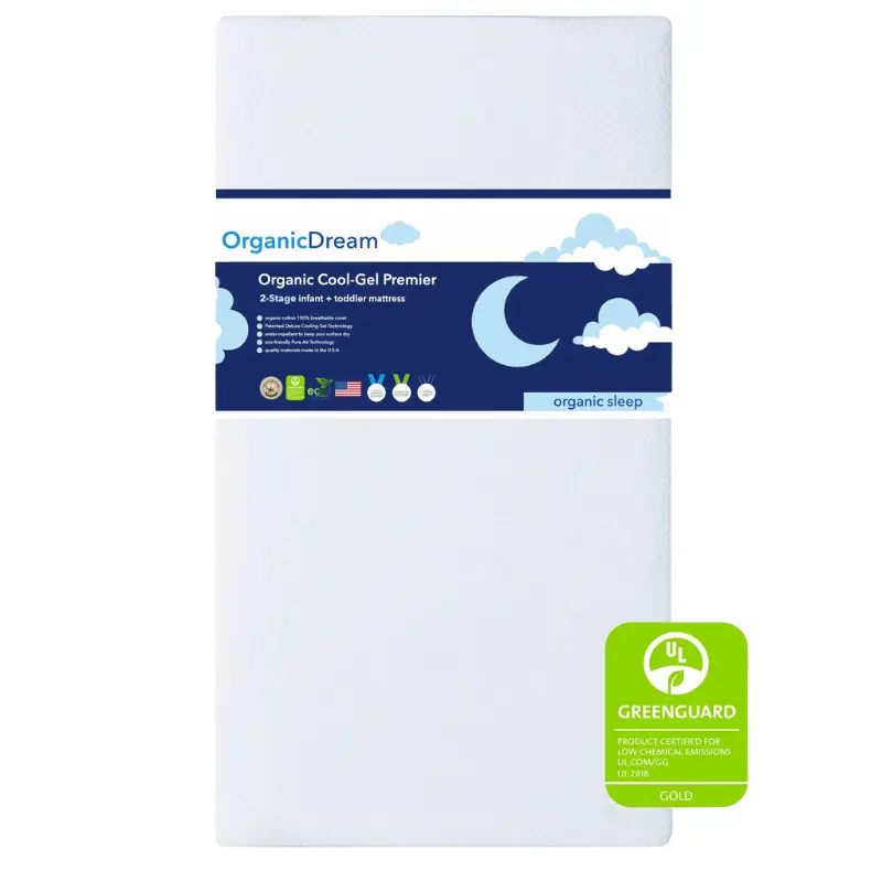 Cool Gel Premier 2-Stage Crib & Toddler Mattress 1